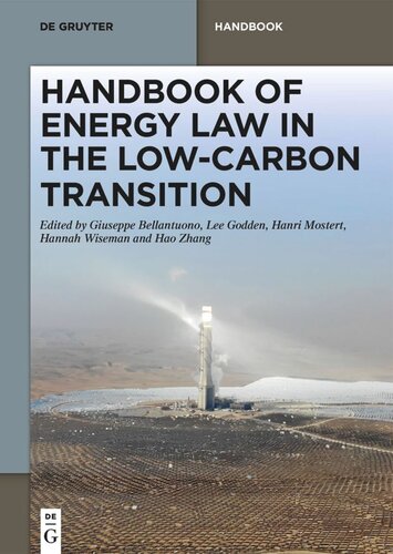 Handbook Of Energy Law In The Lowcarbon Transition Giuseppe Bellantuono