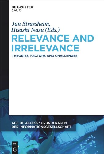 Relevance And Irrelevance Theories Factors And Challenges Jan Strassheim Editor Hisashi Nasu Editor