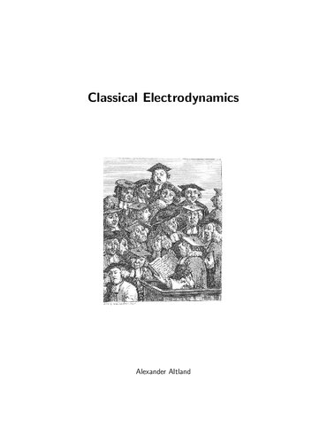 Classical Electrodynamics Alexander Altland