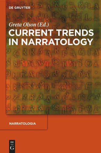 Current Trends In Narratology Greta Olson Editor