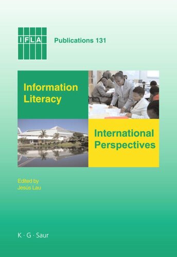 Information Literacy International Perspectives Jess Lau