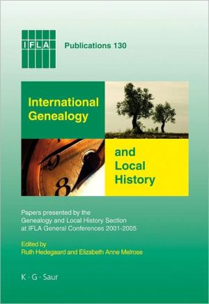 International Genealogy And Local History 1st Edition Author