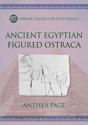Ancient Egyptian Figured Ostraca In The Petrie Collection Anthea Page