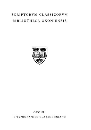 Demosthenis Orationes Volumes Iiv Bilingual Mervin R Dilts Editor