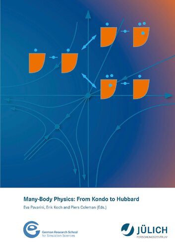 Manybody Physics From Kondo To Hubbard Autumn School Organized By The Forschungszentrum Jlich And The German Research School For Simulation Sciences Piers Coleman Erik Koch Eva Pavarini