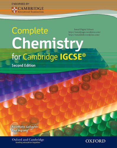 Complete Chemistry For Cambridge Igcse 2nd Edition Rosemarie Gallagher Paul Ingram