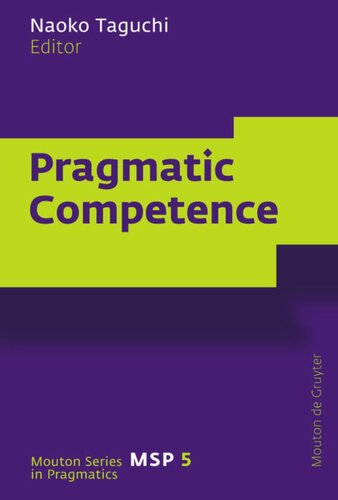 Pragmatic Competence Naoko Taguchi Editor