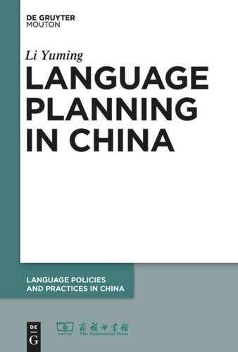 Language Planning In China Li Yuming