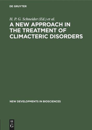A New Approach In The Treatment Of Climacteric Disorders H P G Schneider