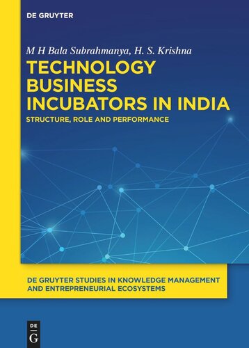 Technology Business Incubators In India M H Bala Subrahmanya
