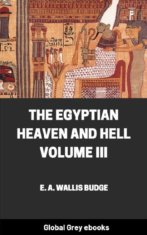 Egyptian Heaven And Hell Volume Iii E A Wallis Budge