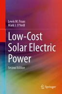 Lowcost Solar Electric Power 2nd Edition 2nd Lewis M Fraas