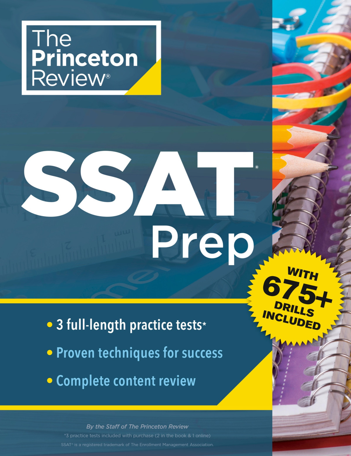 Princeton Review Ssat Prep 3 Practice Tests Review Techniques Drills The Princeton Review
