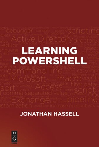 Learning Powershell Jonathan Hassell