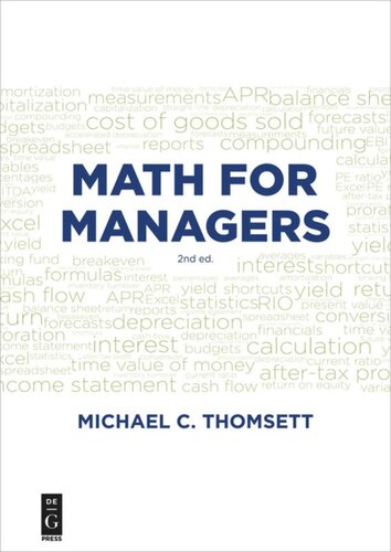 Math For Managers 2nd Edition Michael C Thomsett