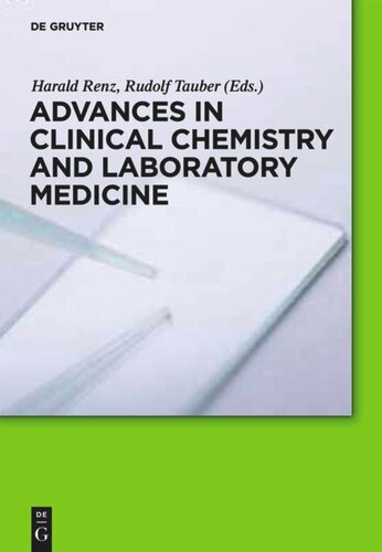 Advances In Clinical Chemistry And Laboratory Medicine Harald Renz Editor Rudolf Tauber Editor
