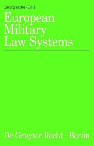 European Military Law Systems Reprint 2012 Georg Nolte Editor