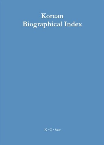 Korean Biographical Index Axel Frey