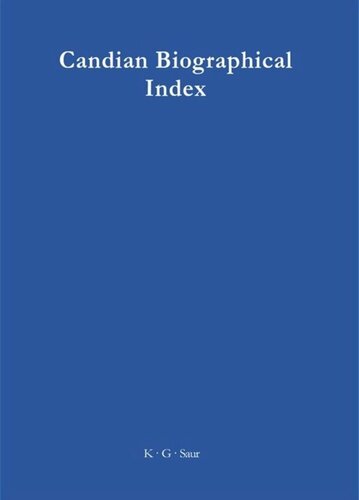 Canadian Biographical Index Laureen Baillie