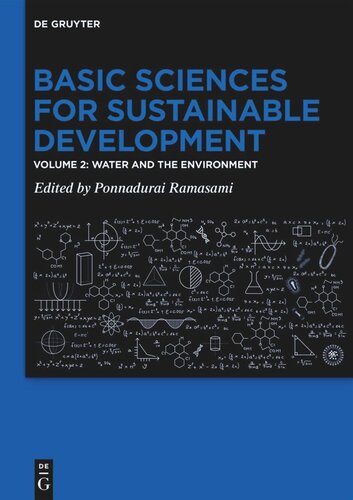 Basic Sciences For Sustainable Development Water And The Environment Ponnadurai Ramasami Editor