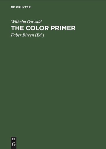 The Color Primer Reprint 2021 Wilhelm Ostwald