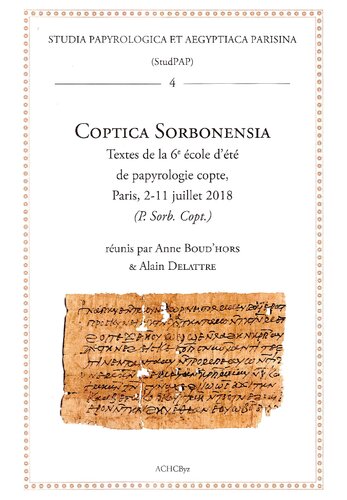 Coptica Sorbonensia Anne Boudhors Alain Delattre Pigraphiste
