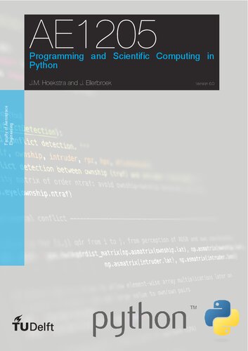 Programming And Scientific Computing In Python 60 Jm Hoekstra