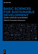 Basic Sciences For Sustainable Development Water And The Environment Ponnadurai Ramasami