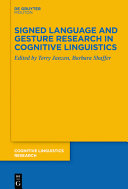 Signed Language And Gesture Research In Cognitive Linguistics Terry Janzen
