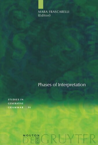 Phases Of Interpretation Mara Frascarelli Editor