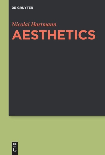 Aesthetics Nicolai Hartmann Eugene Kelly Eugene Kelly