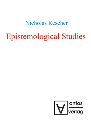 Epistemological Studies Nicholas Rescher
