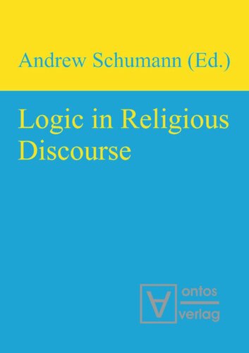 Logic In Religious Discourse Andrew Schumann Editor