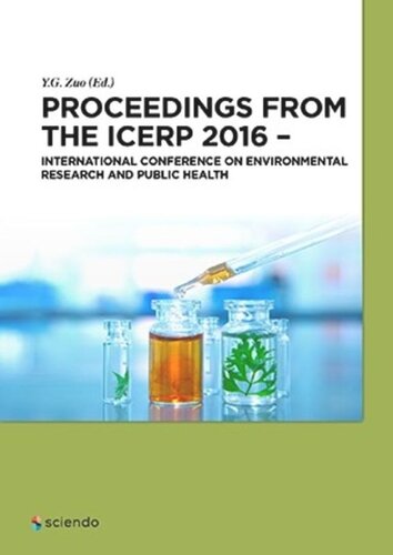 Proceedings From The Icerp 2016 International Conference On Environmental Research And Public Health Yuegang Zuo