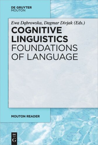 Cognitive Linguistics Foundations Of Language Ewa Dbrowska