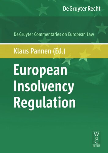 European Insolvency Regulation Commentary Klaus Pannen Editor