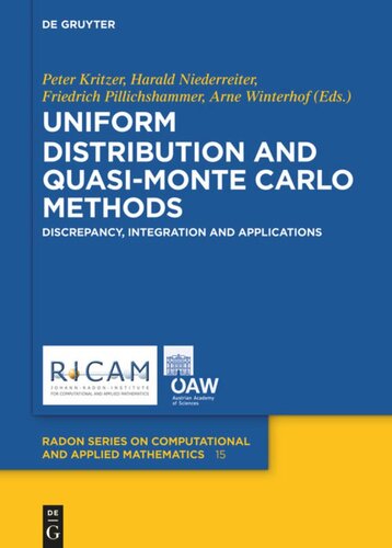 Uniform Distribution And Quasimonte Carlo Methods Discrepancy Integration And Applications