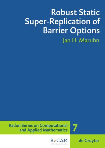 Robust Static Superreplication Of Barrier Options Jan H Maruhn