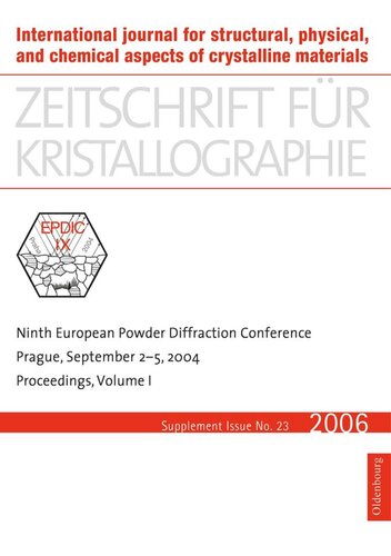 Ninth European Powder Diffraction Conference Prague September 25 2004