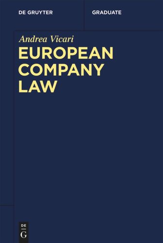 European Company Law Andrea Vicari