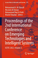 Proceedings Of The 2nd International Conference On Emerging Technologies And Intelligent Systems Icetis 2022 Volume 2 Mohammed A Alsharafi Mostafa Alemran Mohammed Naji Alkabi Khaled Shaalan