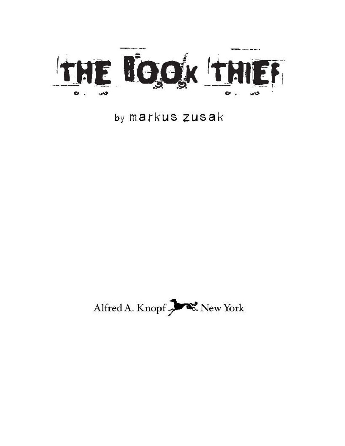 The Book Thief Markus Zusak