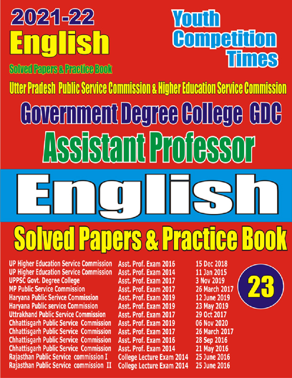 Assistant Professor English Solved Papers And Practice Set 1st Edition 1st Edition Yct Expert Team