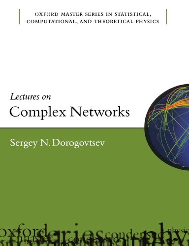 Lectures On Complex Networks Illustrated Sergey Dorogovtsev