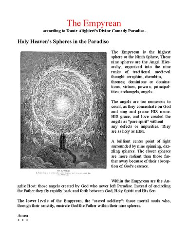 Biblical The Empyrean According To Dante 2023th Edition Bible Beau Katyas Mom
