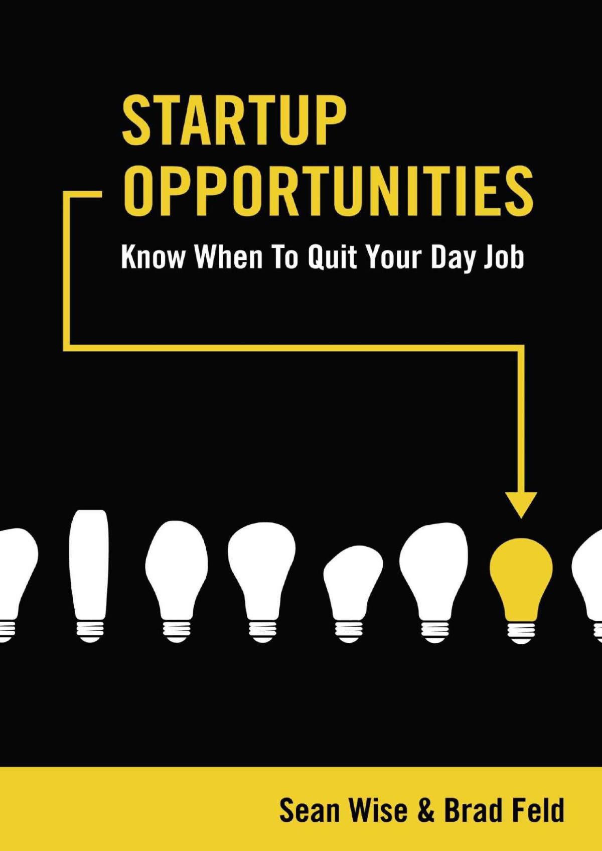 Startup Opportunities Know When To Quit Your Day Job Sean Wise Brad Feld