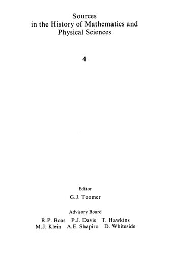 Descartes On Polyhedra A Study Of The De Solidorum Elementis P J Federico