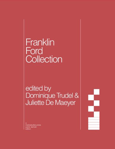 Franklin Ford Collection Franklin Ford Juliette De Maeyer Dominique Trudel