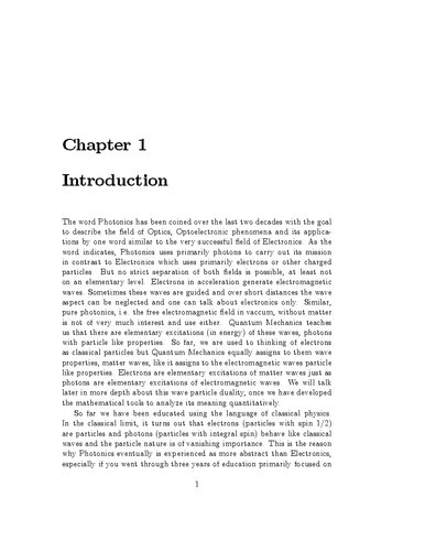 Fundamentals Of Photonics Quantum Electronics Lecture Notes Prof Franz Krtner