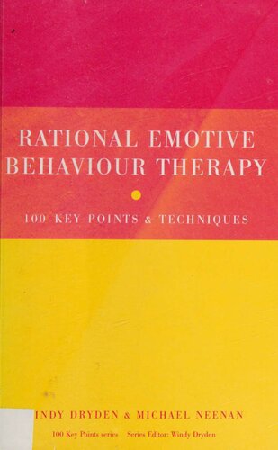 Rational Emotive Behaviour Therapy 1st Edition Windy Dryden Michael Neenan